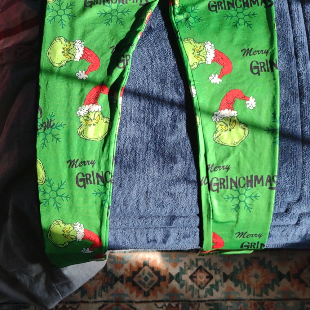 Festive Grinch Kids Pajama Bottoms